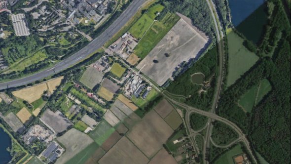 Luchtfoto De Baars door Google Earth (bron: Google Earth)