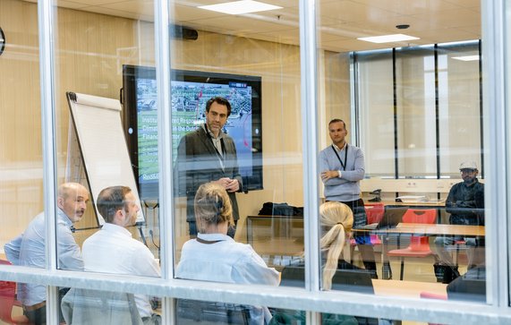 Discussie tijdens het Red&Blue-symposium op 10 oktober in Rotterdam door Annelies van ’t Hul (bron: Annelies van ’t Hul)