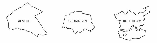 almere groningen rotterdam