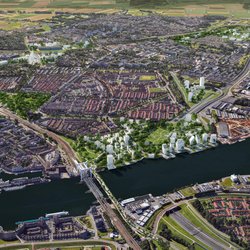 Spoorzone Dordrecht door Mecanoo (bron: Gemeente Dordrecht)
