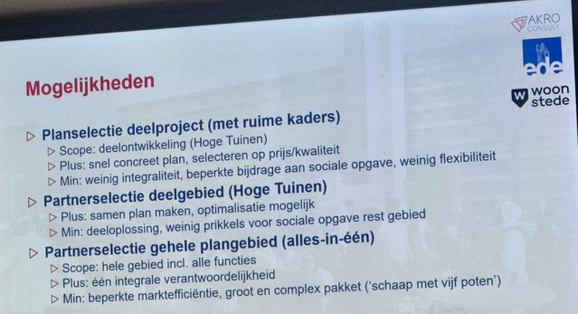 Varianten voor partnerselectie door Kees de Graaf (bron: Gebiedsontwikkeling.nu)
