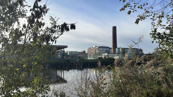 Suikerterrein vanaf de oever door Rinske Brand (bron: Rinske Brand)