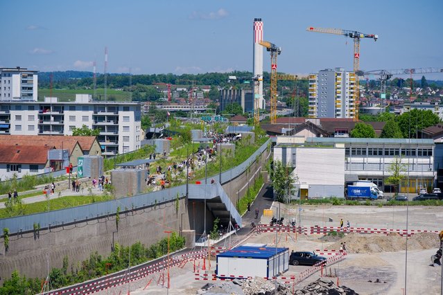 Überlandpark, Zürich Schwamendingen, Zwitserland. door Michael Derrer Fuchs (bron: shutterstock)