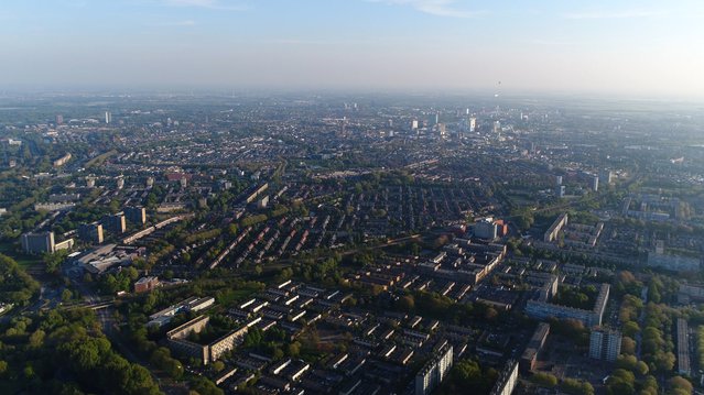 Luchtfoto Overvecht, Utrecht door GLF Media (bron: shutterstock.com)