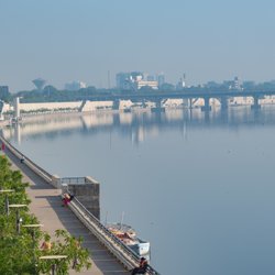 Sabarmati rivier, Ahmedabad in India door Dinesh Hukmani (bron: Shutterstock)