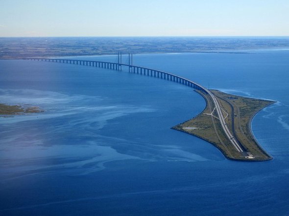 De Sontbrug Denemarken door Nick-D (bron: Wikimedia Commons)