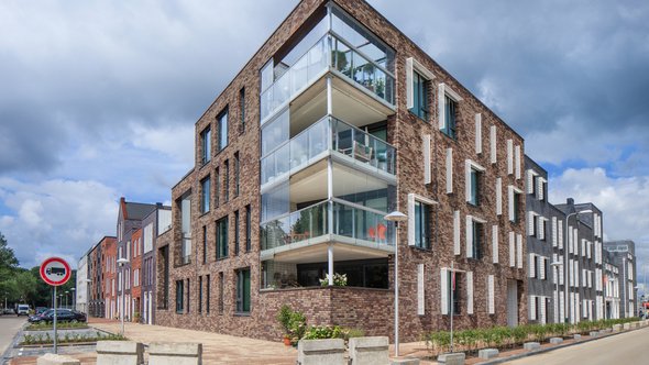 Appartementencomplex Veemarkt Utrecht door TonyV3112 (bron: Shutterstock)