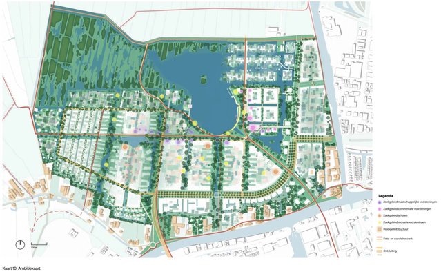 Kaart 10 ambitiekaart door gemeente Alphen aan den Rijn (bron: gemeente Alphen aan den Rijn)