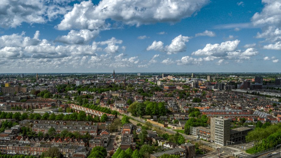 Luchtfoto van Groningen door Skitterphoto (Pixabay)