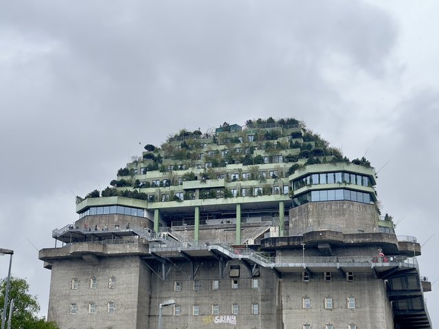 Flakturm Hamburg door Kees de Graaf (bron: Gebiedsontwikkeling.nu)