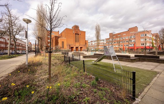 Jan Mayenplein door Sanne Couprie (bron: Gemeente Amsterdam)