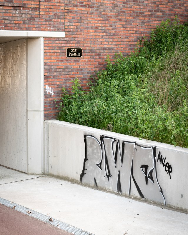 Graffiti bij de fietstunnel door Sander van Wettum (bron: Gebiedsontwikkeling.nu)