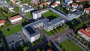 Aerial view of Bauhaus in Dessau, Germany door Urbanoid.Pro (bron: Shutterstock)