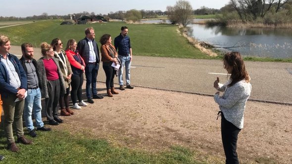 Interventie op de dijk door Jaap Warmerhoven (bron: Jaap Warmerhoven)