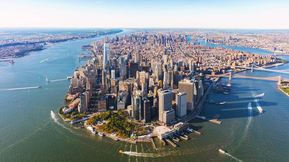 Manhattan luchtfoto door TierneyMJ (bron: Shutterstock)