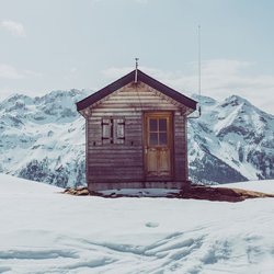 cabin snow