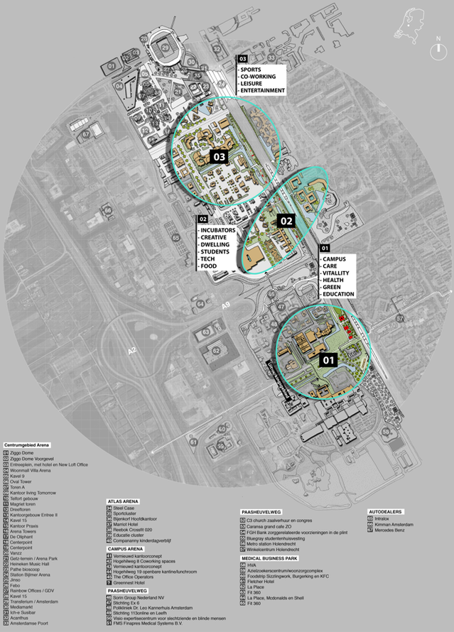 Scenariokaart re-inventing the public space door Theo Brouwer (bron: Glamourmanifest / ZO!City)