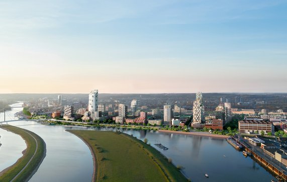 Rijnpark Visualisatie Fase 2 door Studio D (bron: Gemeente Arnhem)