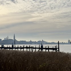 Zonsondergang, Antwerpen door Kees de Graaf (bron: Gebiedsontwikkeling.nu)