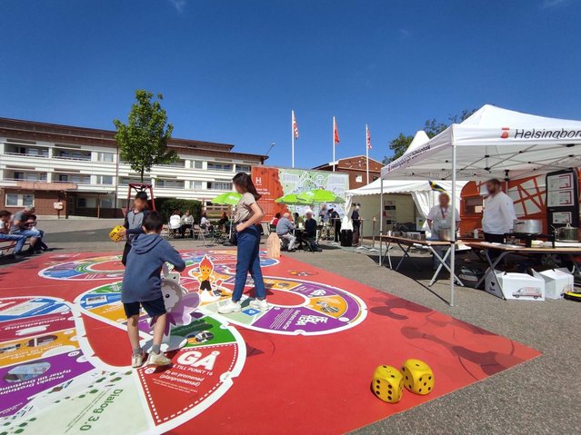 Dialoog activiteiten tijdens de H22 stadsexpositie in Drottninghög (Helsingborg) door Céline Janssen (bron: Céline Janssen)