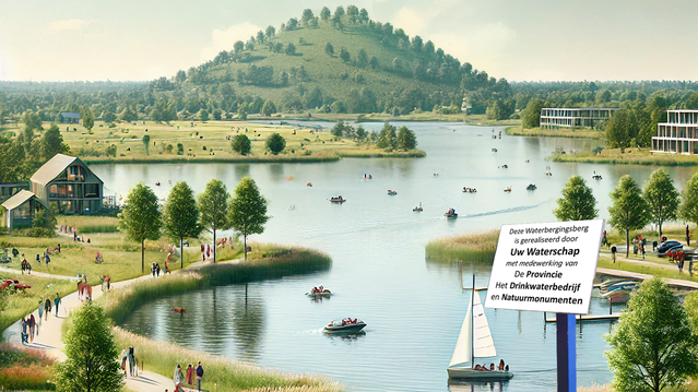 Impressie Waterbergingsberg door iFolio / Waterstudio Ties Rijcken (bron: iFolio / Waterstudio Ties Rijcken)