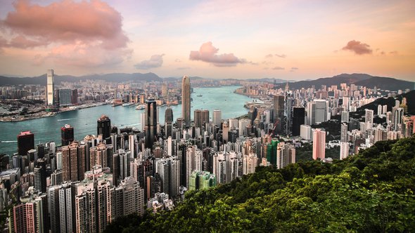 Hong Kong Skyline door Florian Wehde (bron: Unsplash)