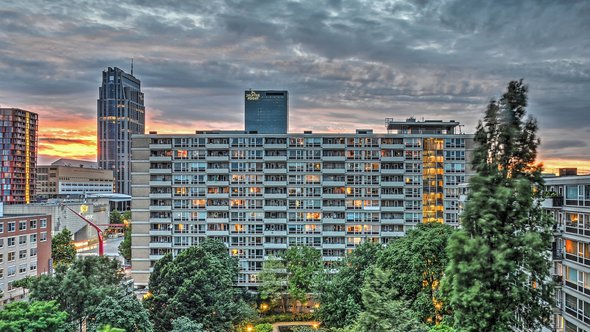 Woningbouw in het centrum van Rotterdam door Frans Blok (bron: Shutterstock)