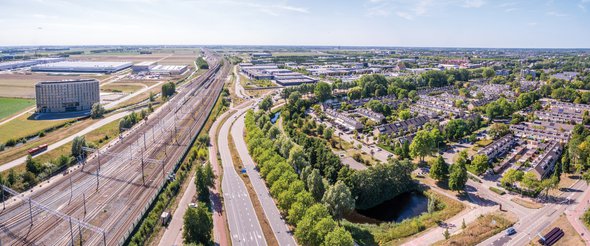 Stationsomgeving, Hoofddorp door Nico Boink (bron: nul20.nl)