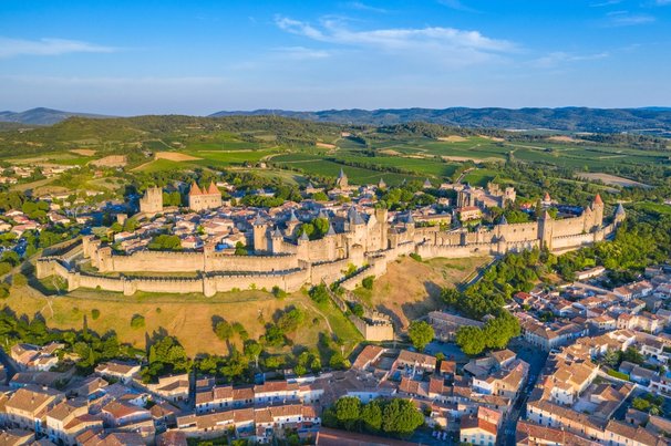 Middeleeuws kasteel in Carcassonne, Frankrijk door Georgios Tsichlis (bron: Shutterstock)