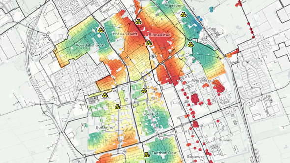 Kinderopvang in Delft door Tijn Croon en Walter Bokern (bron: Springco Urban Analytics)