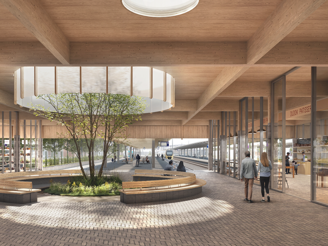 Station Zwolle Noordentree door Atelier Luce (bron: Studio Nauta)