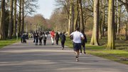 Wandelende mensen in het Zuiderpark, Den Haag. door Gabriela Beres (bron: Shutterstock)
