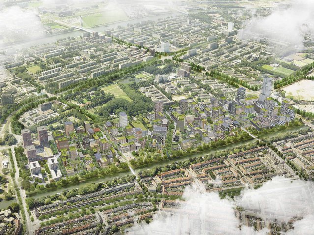 Impressie Merwede Utrecht door BURA urbanism en OKRA (bron: BURA urbanism)