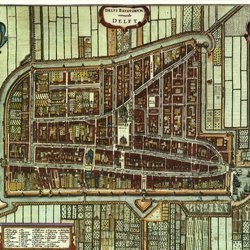 Delft plattegrond 1652
