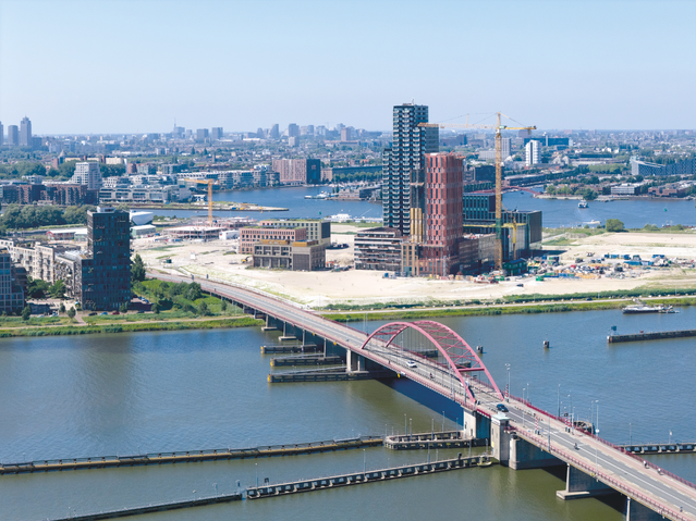 Sluisbuurt eerste fase vogelvlucht door Ossip van Duivenbode (bron: Uitgeverij Thoth)