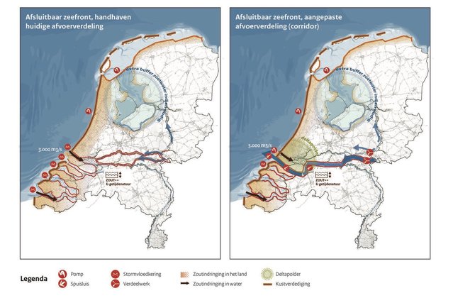 Denkrichting Beschermen, 2 varianten door Ministerie van Infrastructuur en Waterstaa (bron: Ministerie van Infrastructuur en Waterstaa)