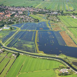 Waterberging in polder De Hooge Boezem (Haastrecht) gaat samen met natuurontwikkeling en recreatie door HDSR (bron: HDSR)