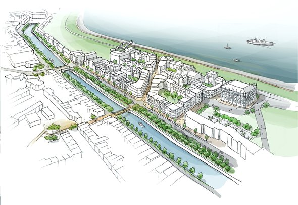Den Helder Dijkzone studie door West 8 (bron: West 8)