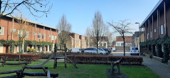 Gevarieerde bouw en bescheiden parkeren aan Boldermanhof door Haan en Laan (bron: Haan en Laan)
