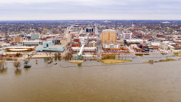 Davenport Iowa in 2019 door Real Window Creative (bron: Shutterstock)