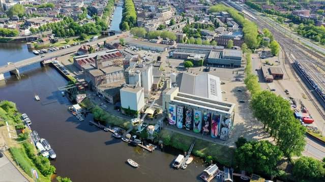 Luchtfoto Tramkade door Gemeente Den Bosch (bron: Gemeente Den Bosch)