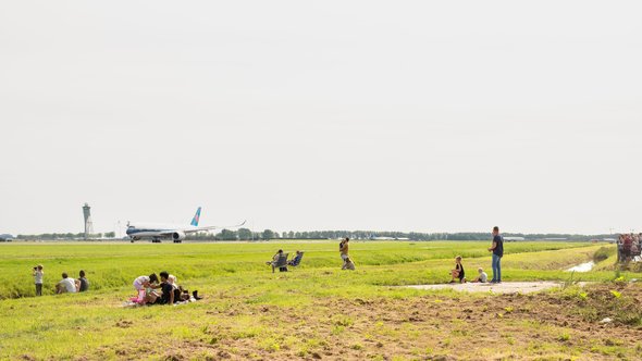 Spottersplaats, Polderbaan door Theo Baart (bron: Theo Baart)