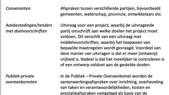 Prestatieafspraken door Barbara Bekhof, Leon Valkenburg en Michiel Pols (bron: SamenKlimaatbestendig)