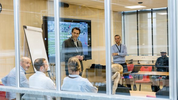 Discussie tijdens het Red&Blue-symposium op 10 oktober in Rotterdam door Annelies van ’t Hul (bron: Annelies van ’t Hul)