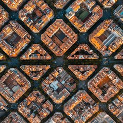 Grid Barcelona door Vunav (bron: Shutterstock)