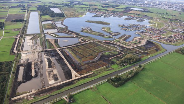 Meerstad, Groningen vanuit de lucht. door Koos Boertjens (bron: Bureau Meerstad)