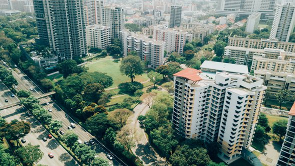 Groene stad -> Photo by chuttersnap on Unsplash door Chuttersnap (bron: Unsplash)