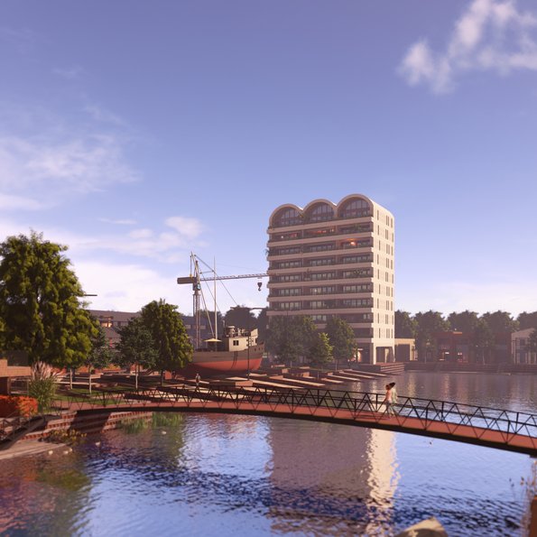 Meppel deelproject Scheepswerf-Kop van Noordpoort  (1) door gemeente Meppel (bron: gemeente Meppel)
