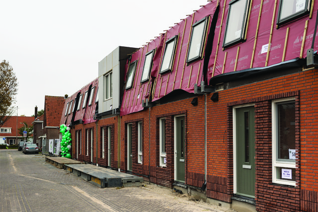 Huisjes onder constructie door Parteon (bron: Parteon)