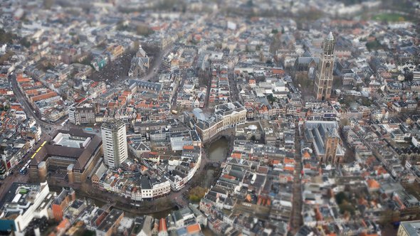 Luchtfoto Utrecht door Sebastiaan ter Burg (bron: Flickr)